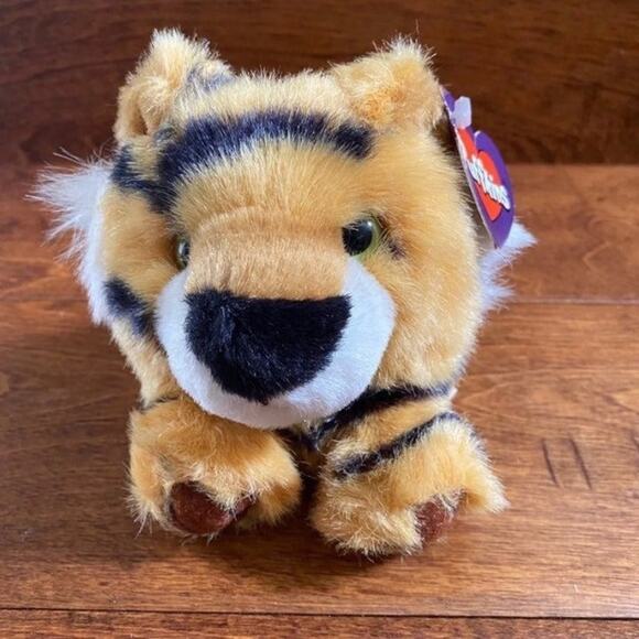 SWIBCO Puffkins Vintage 1990s "Tipper" Tiger Plush - Picture 1 of 3